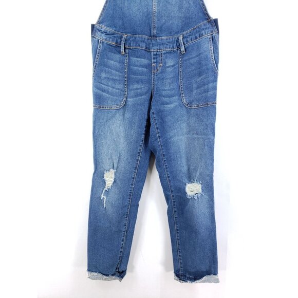 Indigo Blue Maternity Overalls Women's Size XS - Picture 6 of 10